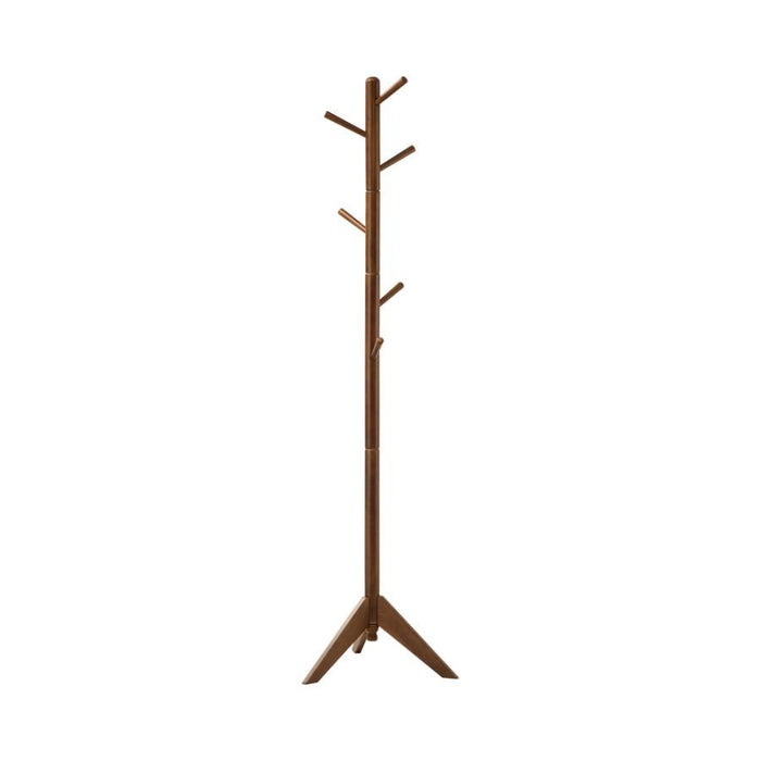 Devlin - 6 Hook Freestanding Wood Coat Rack Hat Hanger