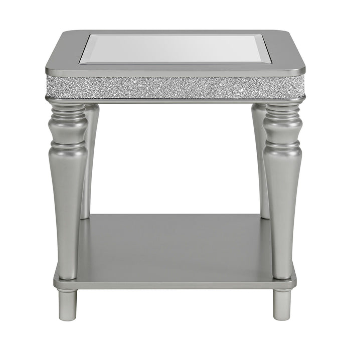 Avril - End Table - Silver