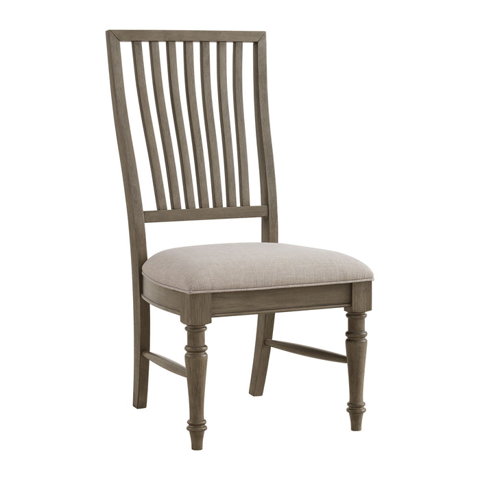 Kings Court - Dining Side Chair (Set of 2) - Gray / Taupe