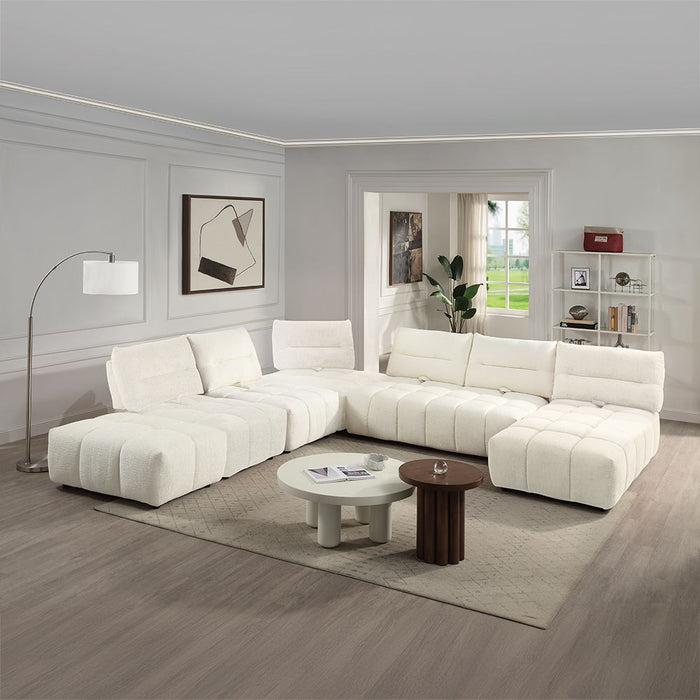 Loanna - Modular Chaise - White