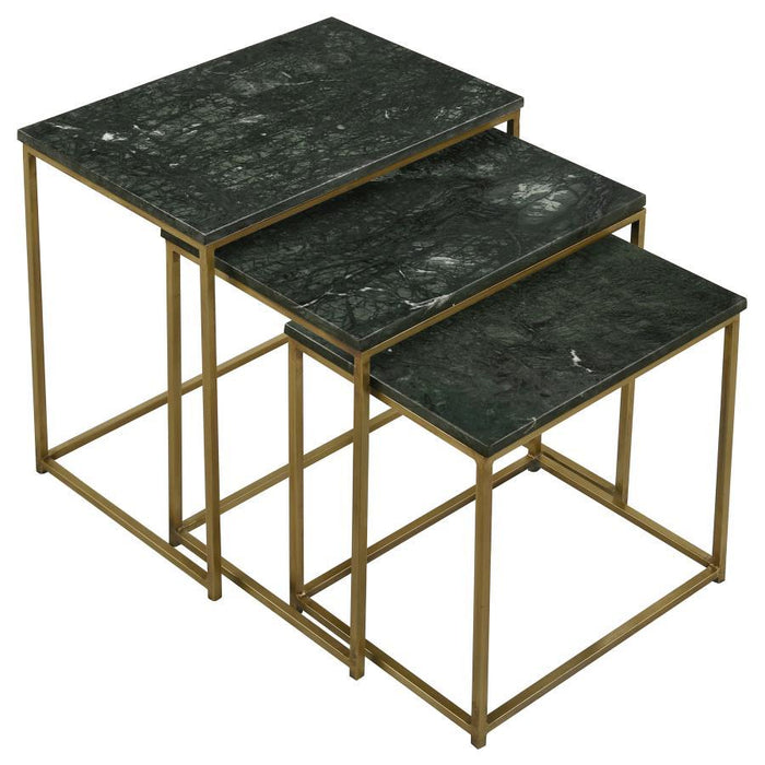 Medora - Marble Top Nesting Table Set