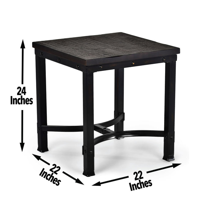 Ambrose - Square End Table - Brown