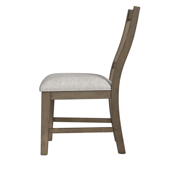 Yellowstone - Dining Side Chair (Set of 2) - Medium Brown / Gray