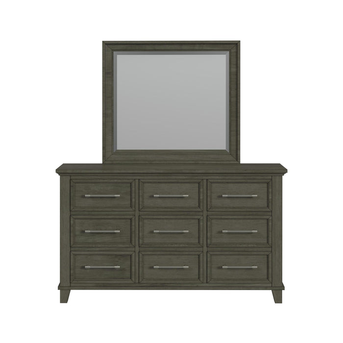 Canterbury - Dresser And Mirror Set - Gray