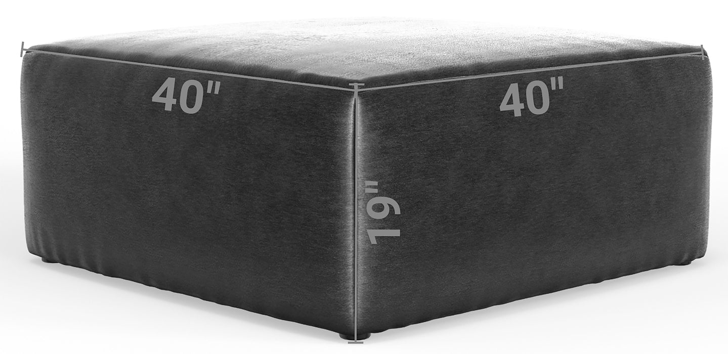 Remington - Cocktail Ottoman - Slate