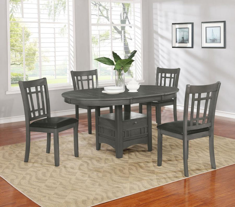 Lavon - 5-Piece Oval Extension Leaf Dining Set