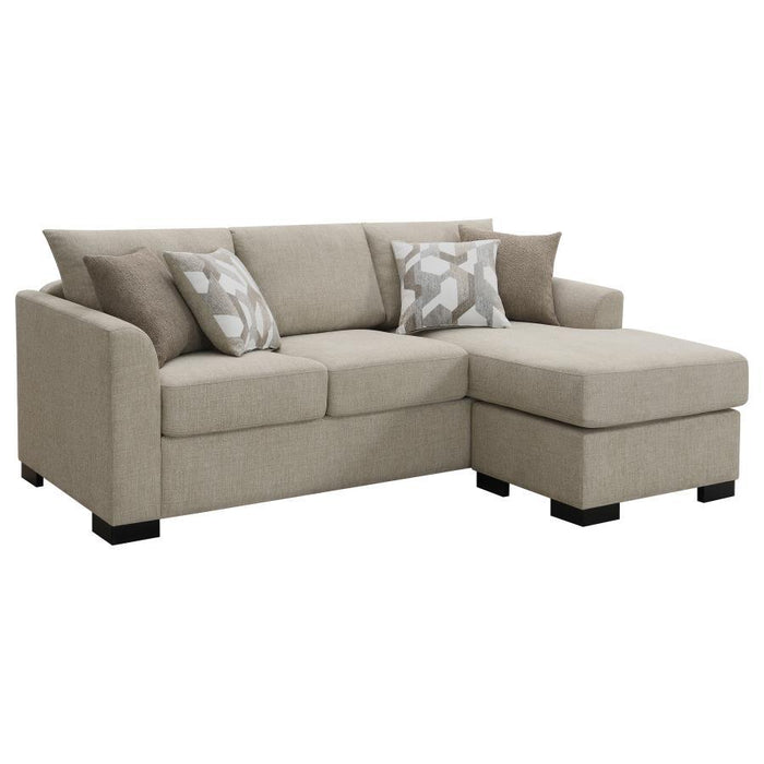 Storey - Upholstered Sleeper Sectional Chaise Sofa