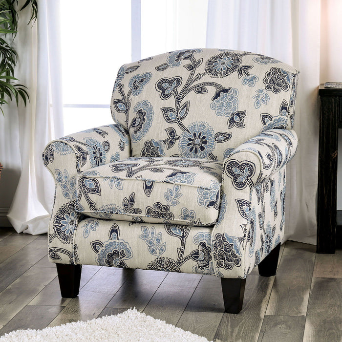 Nash - Chair - Ivory Vines