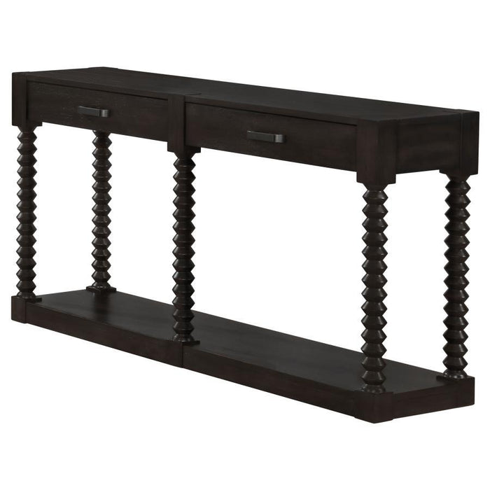 Meredith - 2-Drawer Wood Entryway Console Table - Coffee Bean