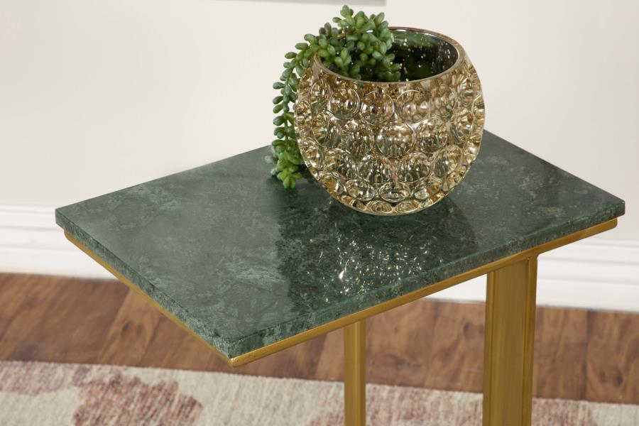 Vicente - Accent Table With Marble Top