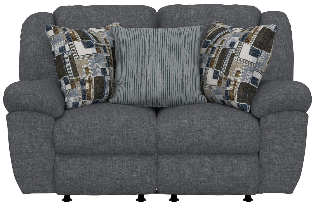 Trifecta - Dual Rocking Reclining Loveseat - Smoke