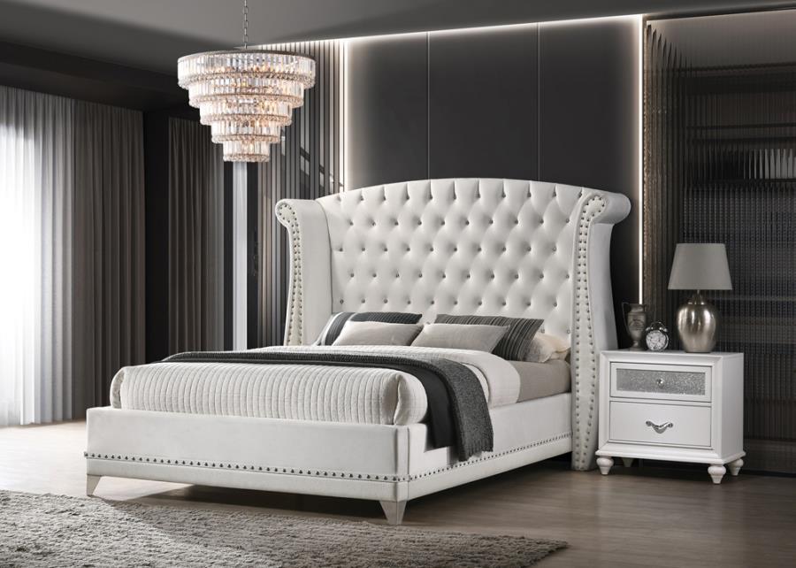 Barzini - Upholstered Wingback Bed