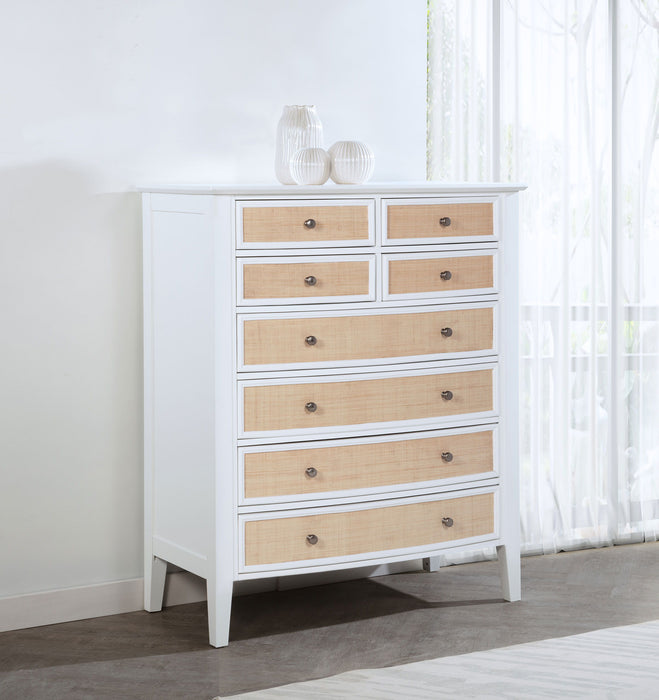 Bexhill - 8-Drawer Chest Of Drawers - White