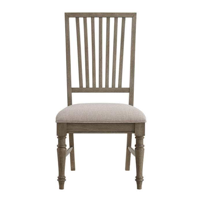 Kings Court - Dining Side Chair (Set of 2) - Gray / Taupe