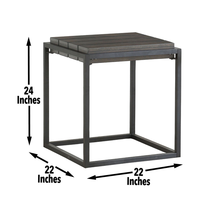 Tekoa - End Table - Dark Brown