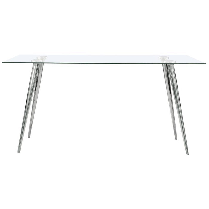 Gilman - Rectangular 64-inch Glass Top Dining Table