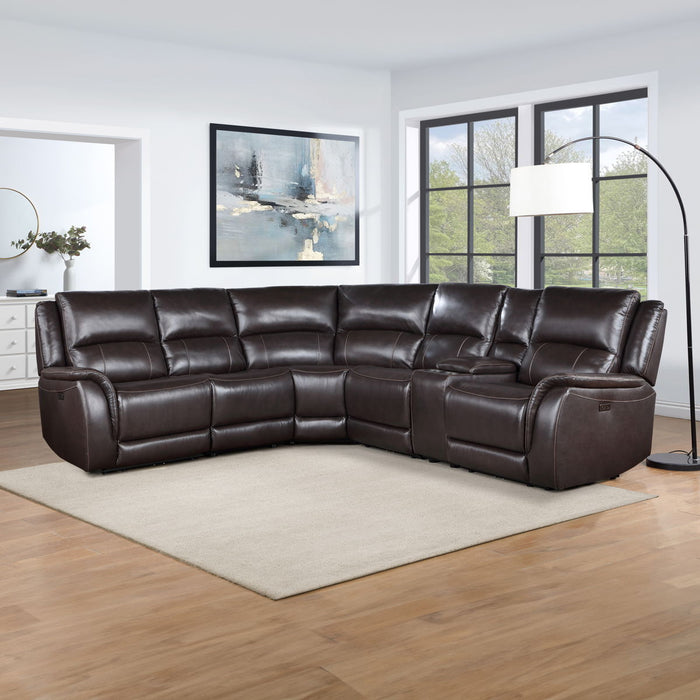 Alexandria - Leather Power Sectional