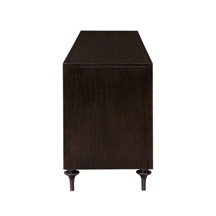 Diya - Console Cabinet - Forged Bronze & Espresso