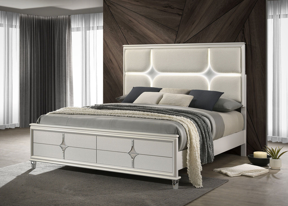 Olivia - Panel Bed LED Headboard