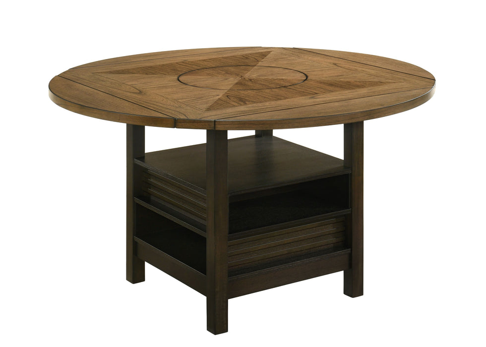 Oakly - Counter Height Table - Dark Brown