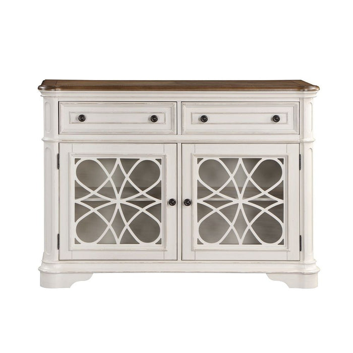 Florian - Server - Antique White & Oak