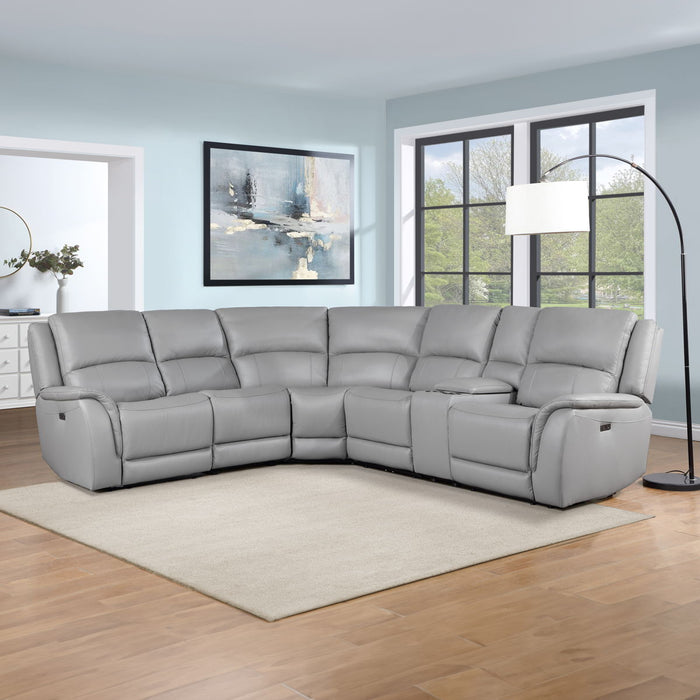 Alexandria - Leather Power Sectional