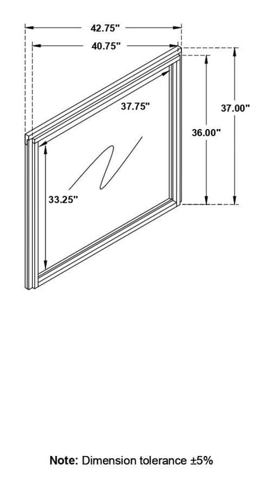 Baker - Dresser Mirror - Light Taupe