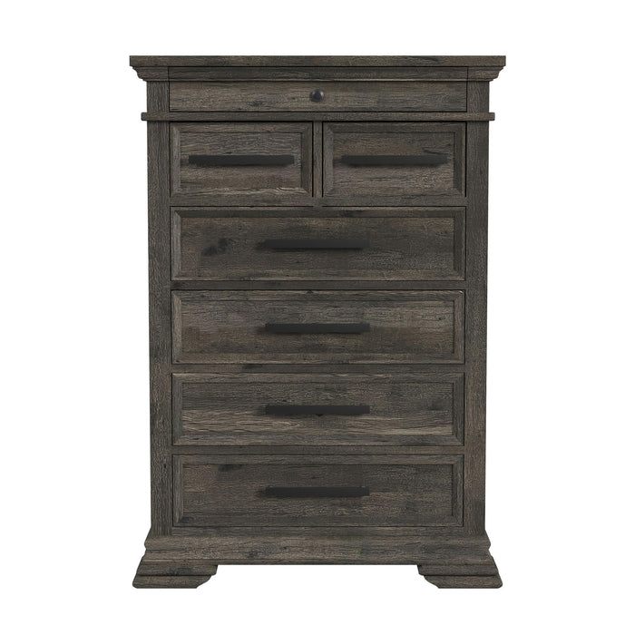 Park Ridge - 6-Drawer Chest - Charcoal