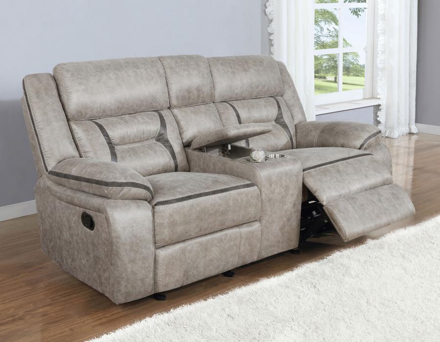 Greer - Glider Loveseat W/ Console