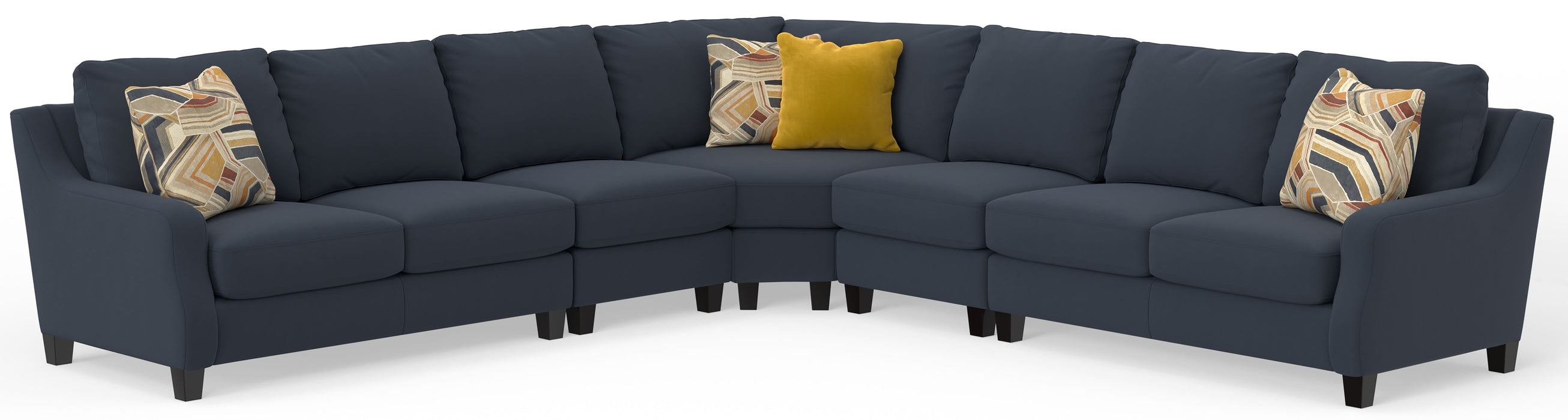 Foley - Sectional With Comfort Coil Seating And 4 Included Accent Pillows