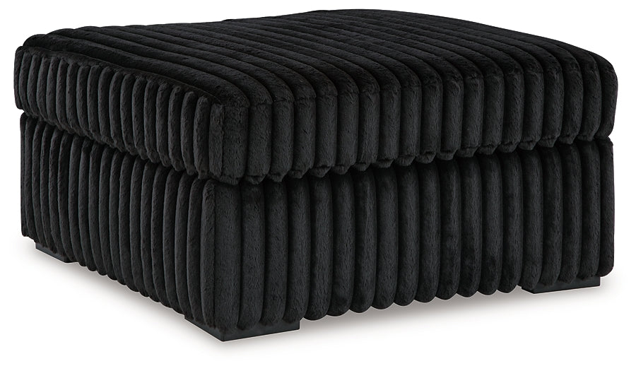 Midnight-Madness Oversized Accent Ottoman