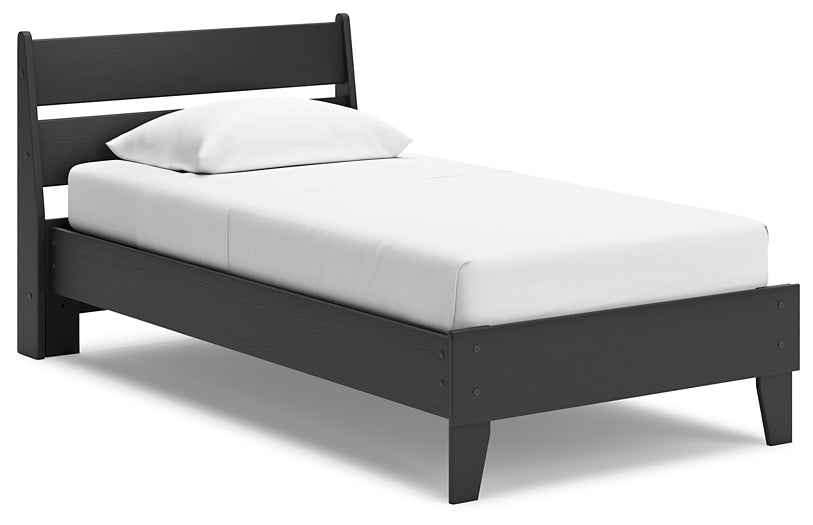 Socalle Twin Panel Platform Bed with Dresser and Nightstand