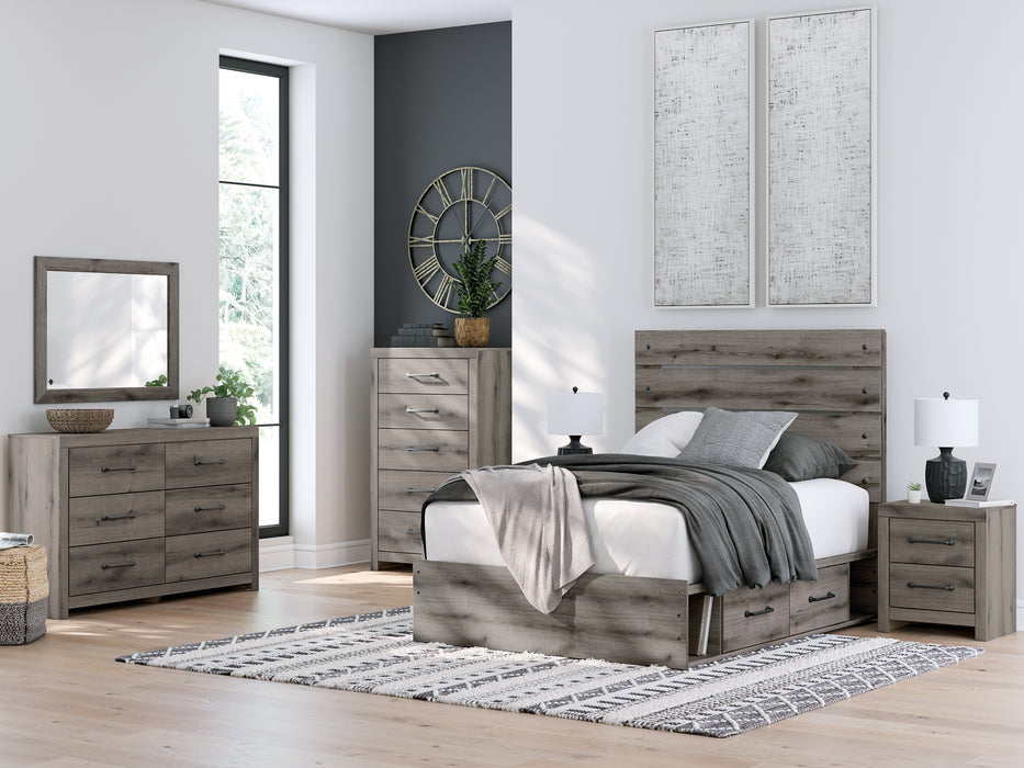 Graystorm  Panel Storage Bed