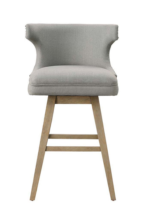 Everett - Bar Chair (Set of 2) - Fabric & Oak