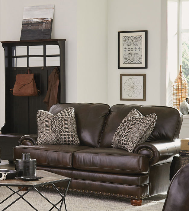 Roberto - Loveseat - Cocoa - Leather