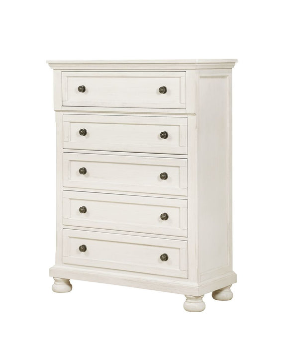 B01163 - Wood Chest - White