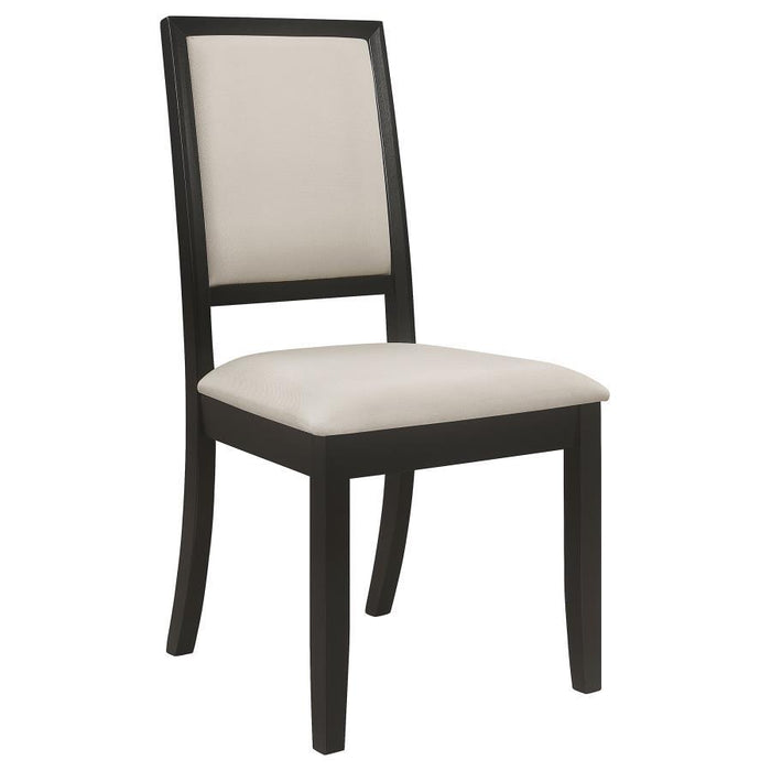 Louise - Upholstered Wood Dining Side Chairs (Set of 2) - Black