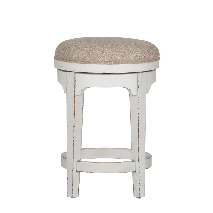 Magnolia Manor - Console Swivel Stool - White