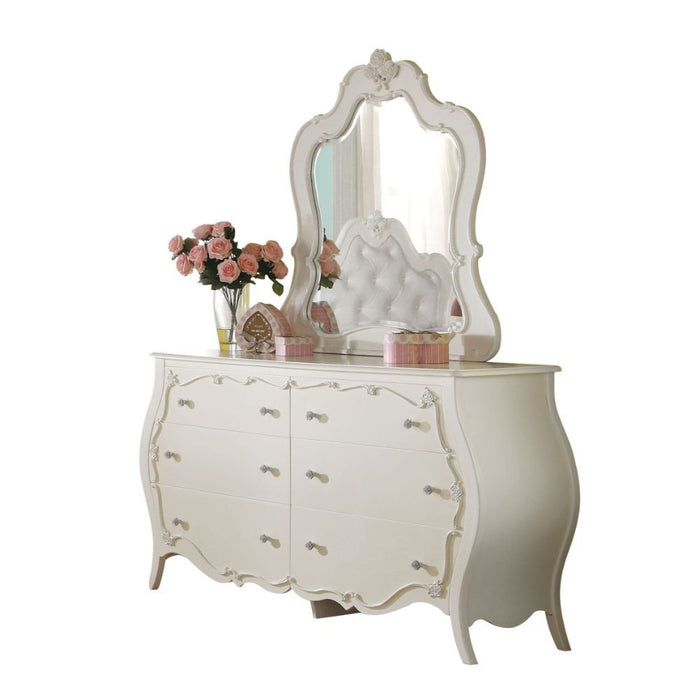 Edalene - Mirror - Pearl White