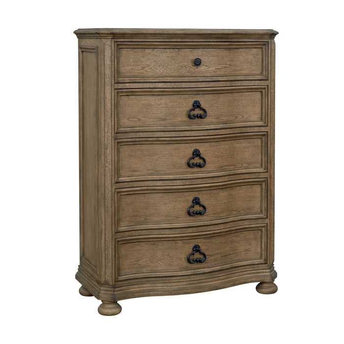 B00216 - Wood Chest - Pecan