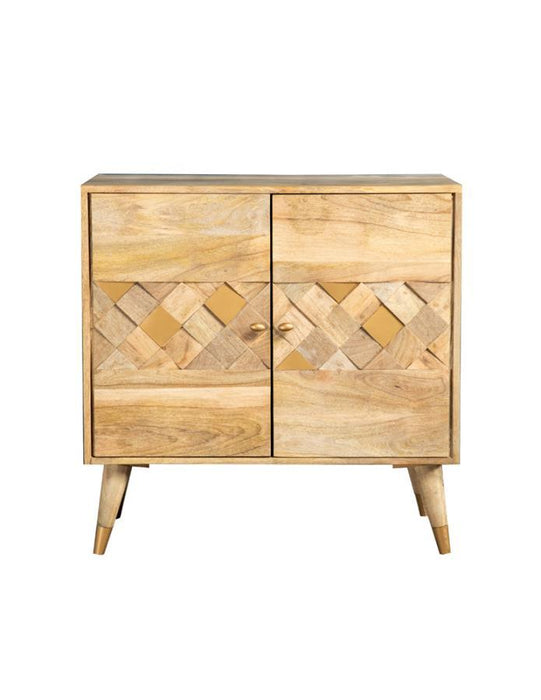 Alyssum - Checkered Pattern Accent Cabinet