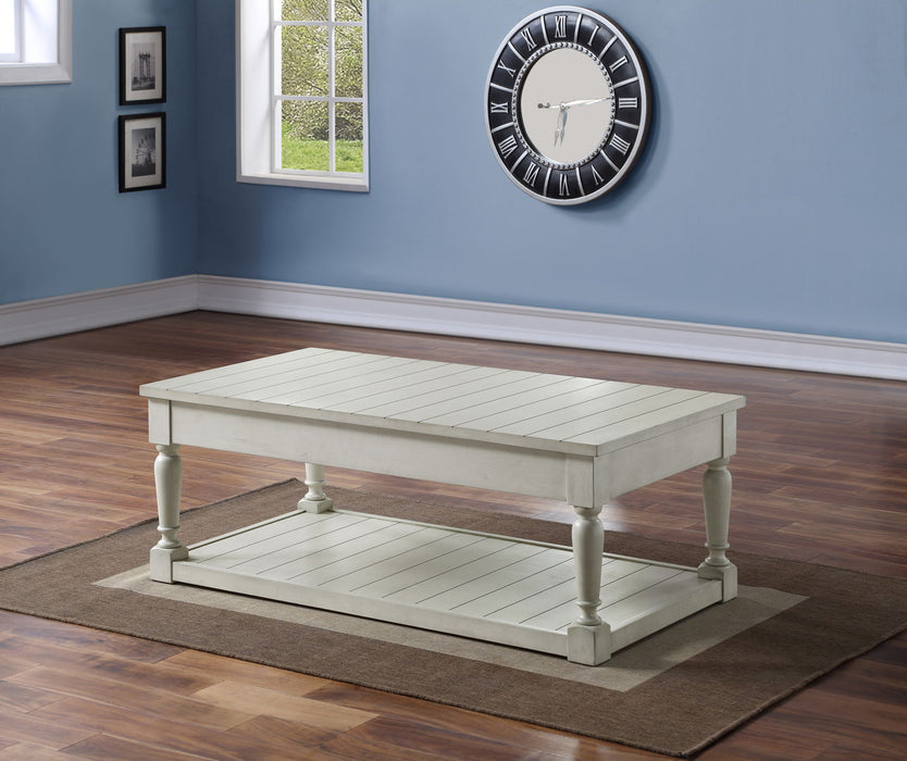 Hemingway - Lift Top Coffee Table - White