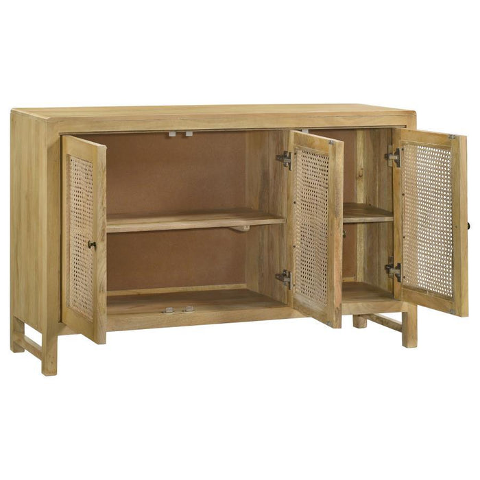 Zamora - Woven Cane Doors Accent Cabinet