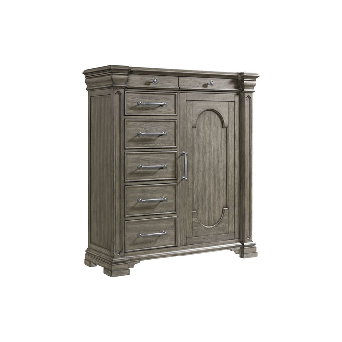 Kings Court - 1 Door And 7 - Drawer Chest - Gray