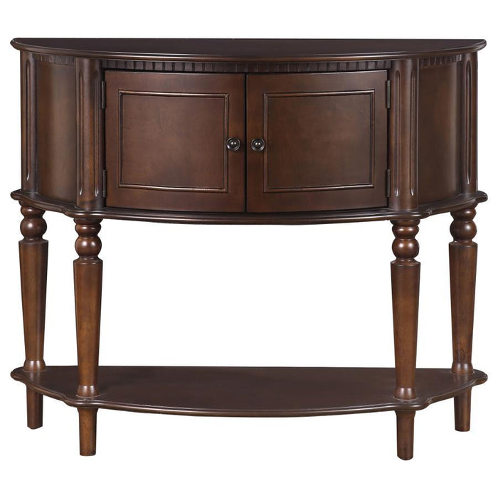 Brenda - Console Table With Curved Front - Brown