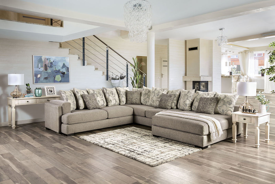 Angelia - Sectional - Light Gray