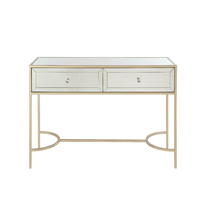 Wisteria - Accent Table - Mirrored & Rose Gold