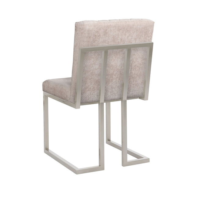 D00263 - Metal Side Chair - Pearl Silver