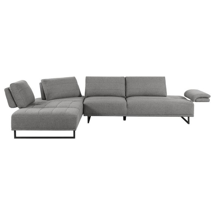 Arden - Upholstered Sectional Sofa With Adjustable Back - Taupe