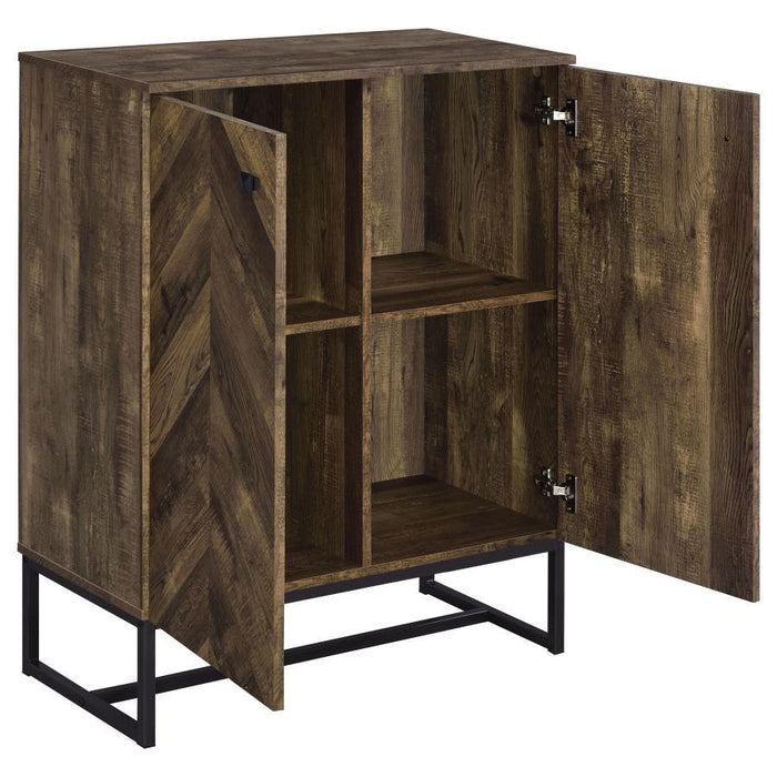 Carolyn - 2 Door Engineered Accent Wood Cabinet - Rustic Oak